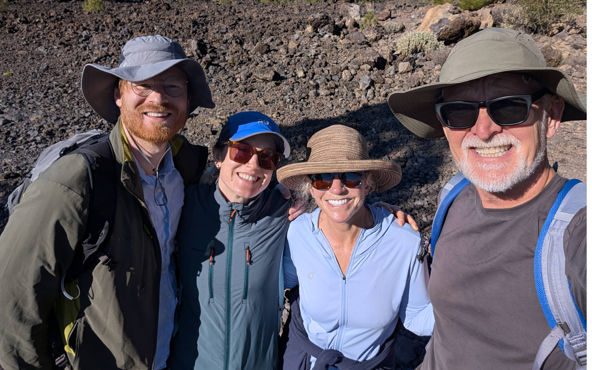 Katie, Aron, and Tenerife